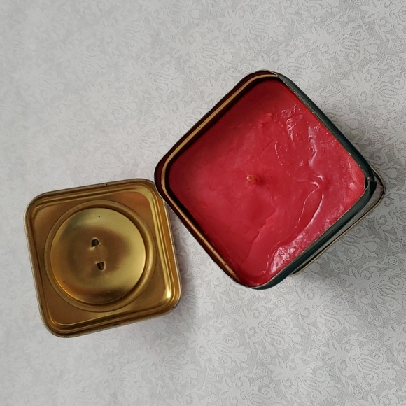 Christmas Candle Tin Currier & Ives 1991 VTG Decor Cinnamon Scent Winter - Picture 5 of 14